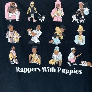 DOG LIMITED Rappers With Puppies Graphic Tee • Small